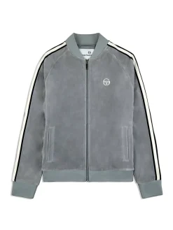 Sergio Tacchini Pereto Velour Track Jacket- Sleet Clearance