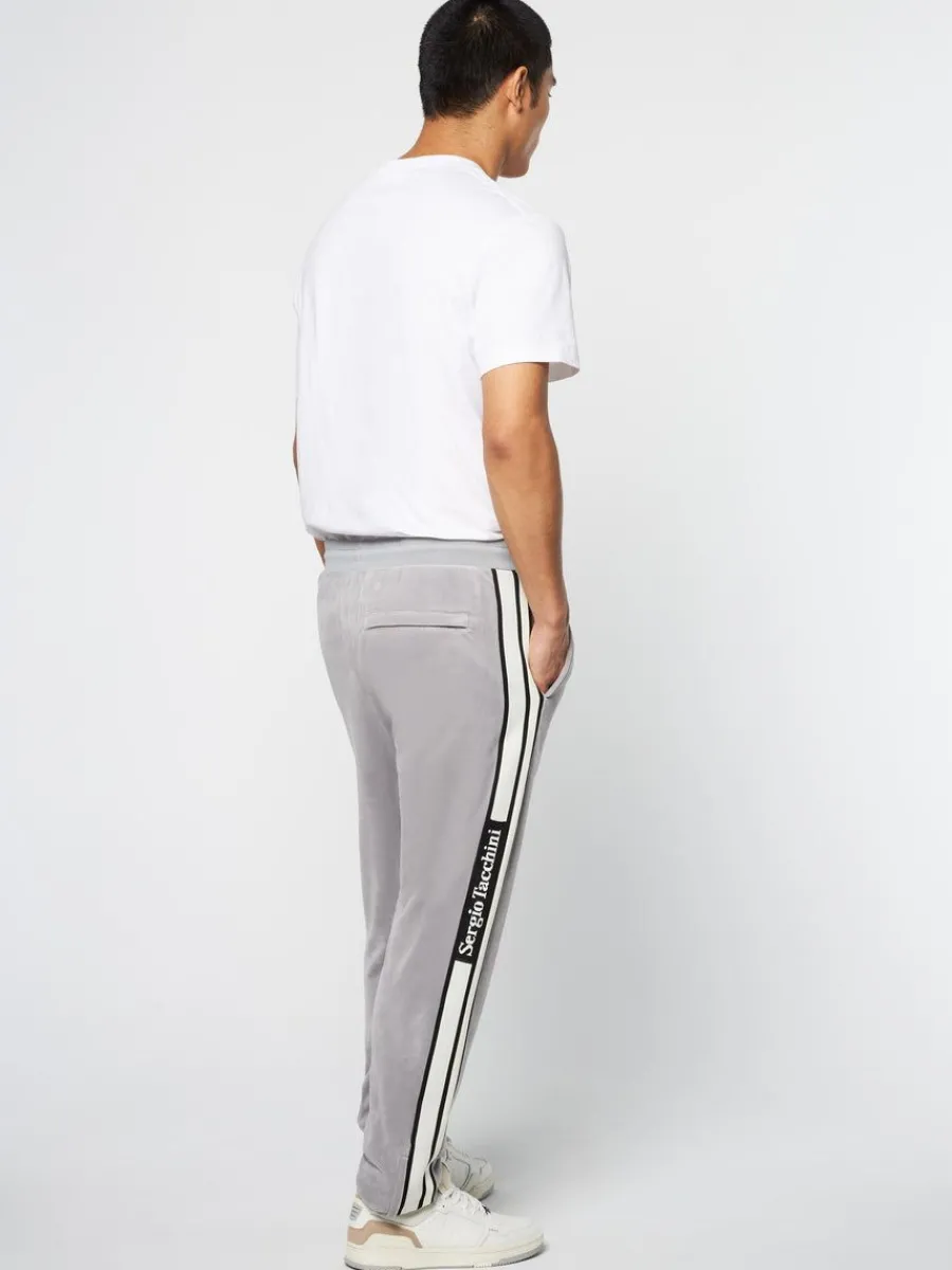 Sergio Tacchini Pereto Velour Track Pant- Sleet Clearance