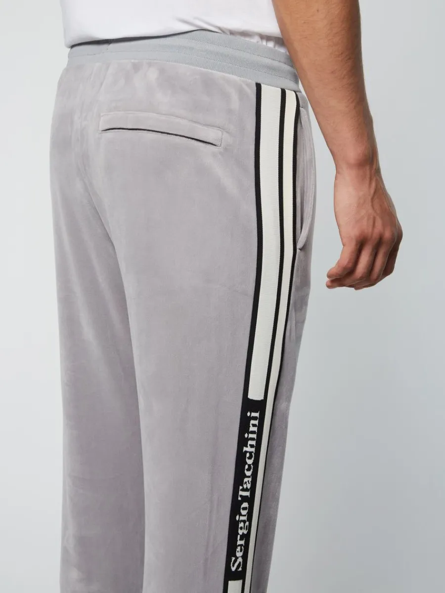 Sergio Tacchini Pereto Velour Track Pant- Sleet Clearance