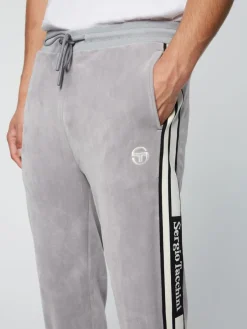 Sergio Tacchini Pereto Velour Track Pant- Sleet Sale