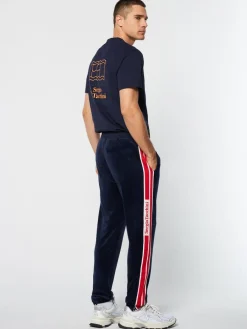 Sergio Tacchini Pereto Velour Track Pant- Maritime Blue Sale