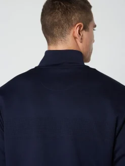 Sergio Tacchini Perforata Track Jacket-Maritime Blue Hot