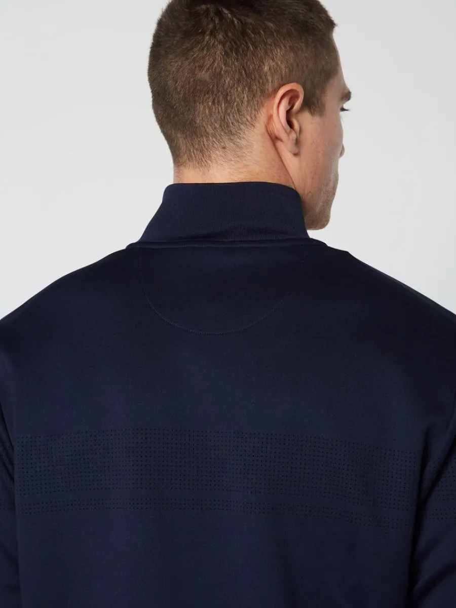Sergio Tacchini Perforata Track Jacket-Maritime Blue