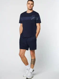 Sergio Tacchini Perforata T-Shirt- Maritime Blue New