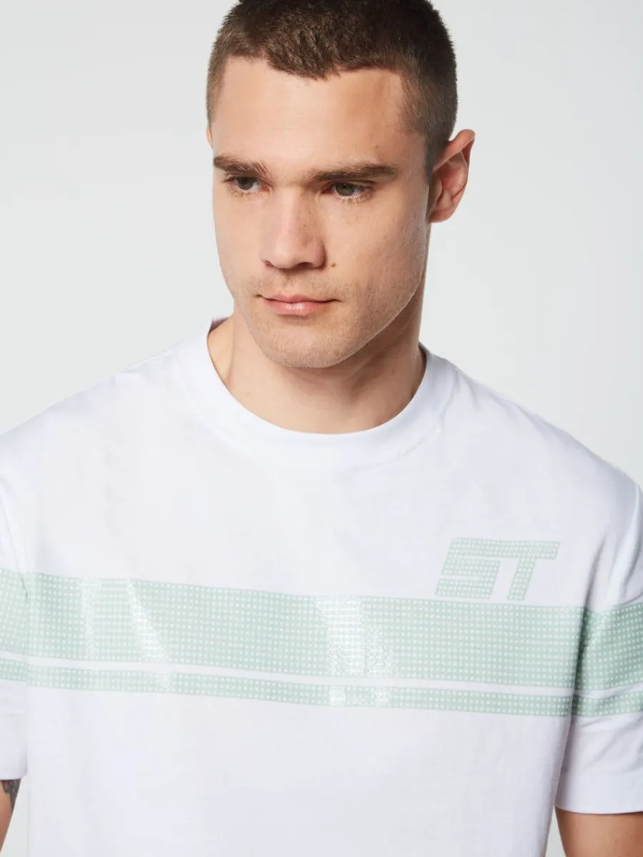 Sergio Tacchini Perforata T-Shirt- Surf Spray Sale