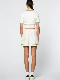 Sergio Tacchini Perla Knit Cropped Polo- Gardenia Best