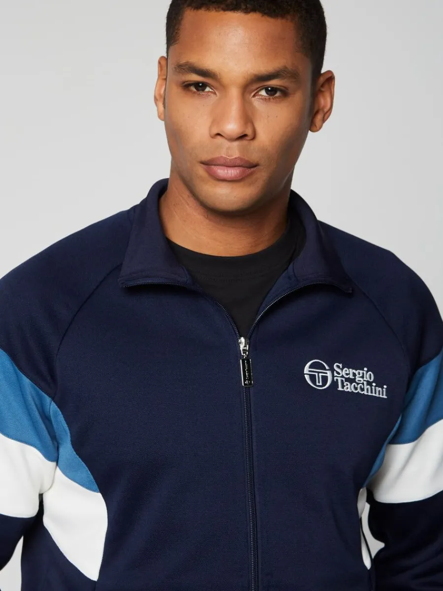 Sergio Tacchini Pero Track Jacket- Maritime Blue Discount