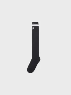 Sergio Tacchini Prep Knee High Socks- Black Discount