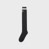 Sergio Tacchini Prep Knee High Socks- Black Discount