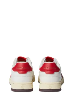 Sergio Tacchini Prime Shot Da Sneaker- Antique White/ Almond Oil/ Adrenaline Red