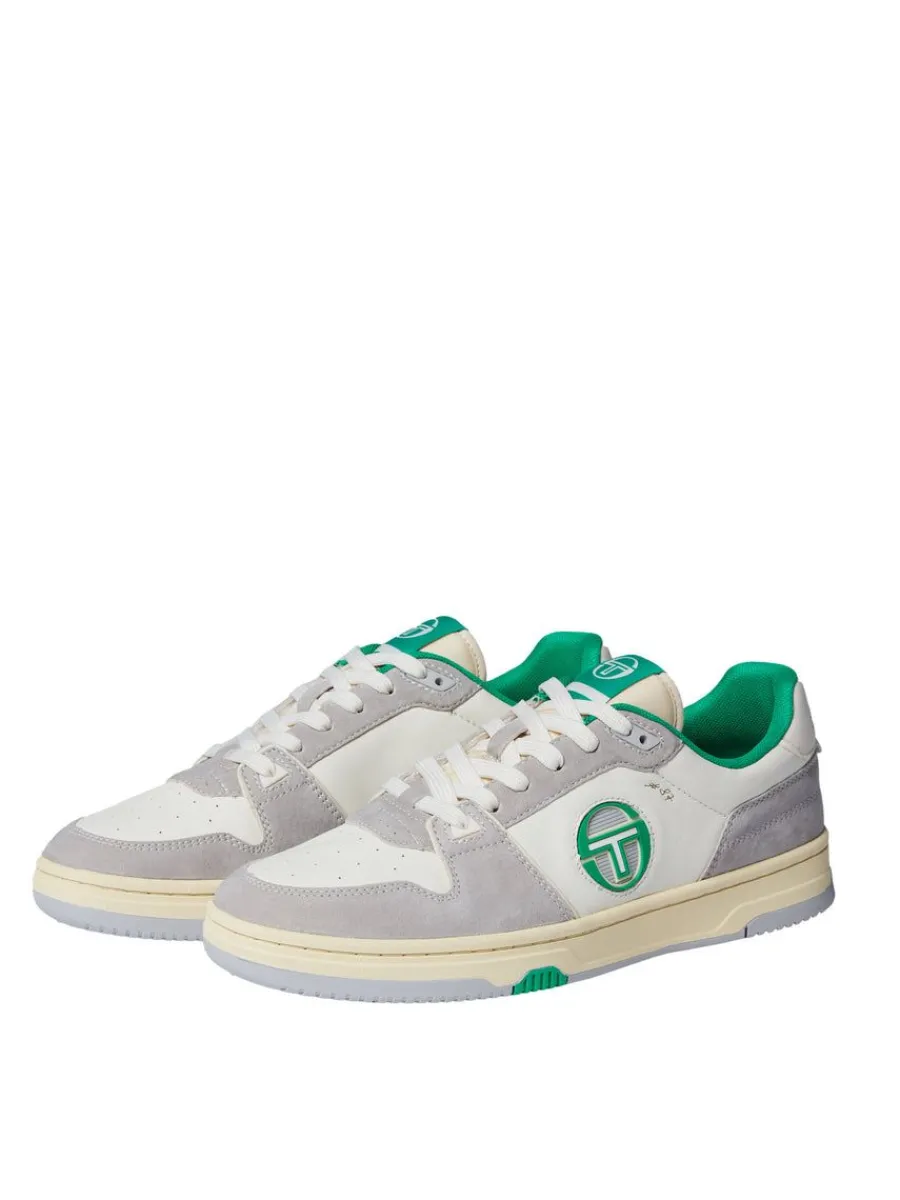 Sergio Tacchini Prime Shot Da Sneaker- Antique White/ Almond Oil/ Bright Green Online