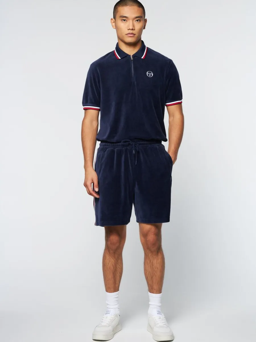 Sergio Tacchini Primo Velour Short- Maritime Blue Best