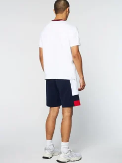 Sergio Tacchini Rainer T-Shirt- White/ Adrenaline Rush Outlet