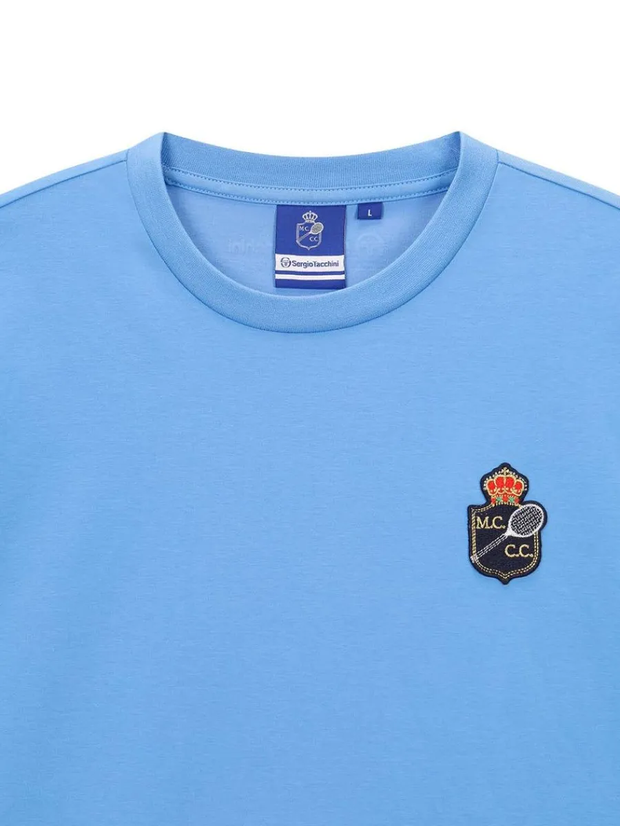 Sergio Tacchini Rally Mch T-Shirt- Light Blue New