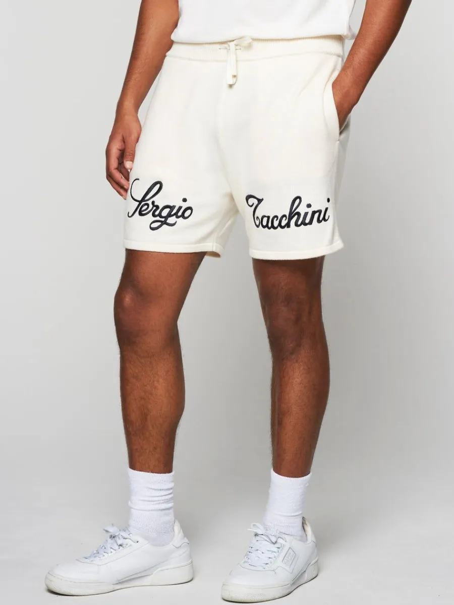 Sergio Tacchini Ricamo Knit Short- Gardenia Hot