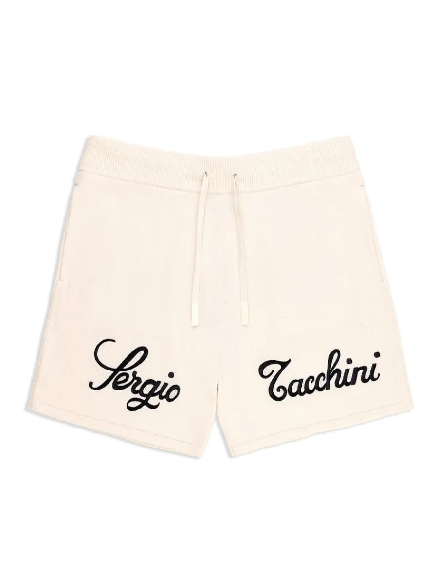 Sergio Tacchini Ricamo Knit Short- Gardenia Outlet