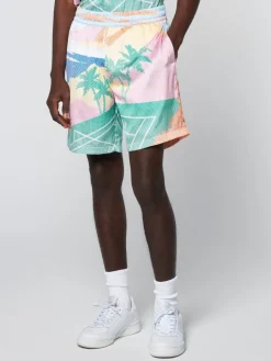 Sergio Tacchini Riviera Short- Deep Mint/ Multi Hot