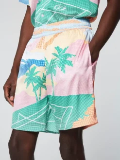 Sergio Tacchini Riviera Short- Deep Mint/ Multi Hot