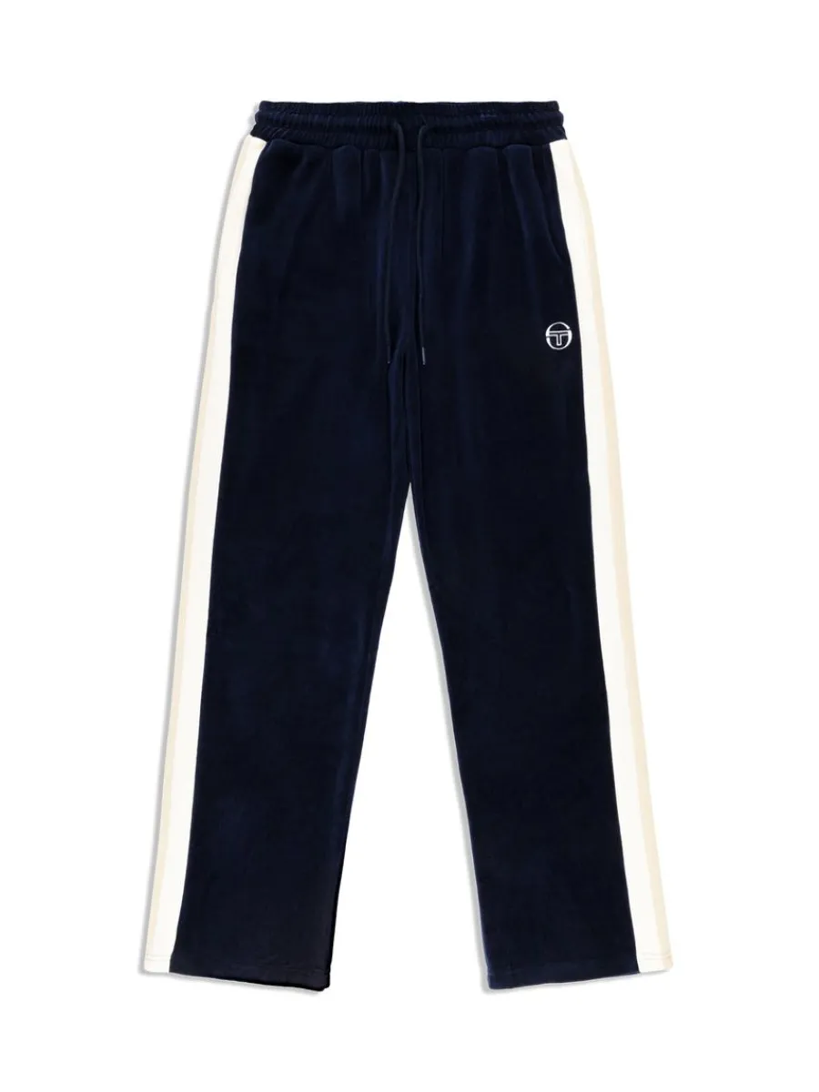 Sergio Tacchini Rosa Velour Track Pant- Maritime Blue Discount