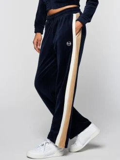 Sergio Tacchini Rosa Velour Track Pant- Maritime Blue Discount