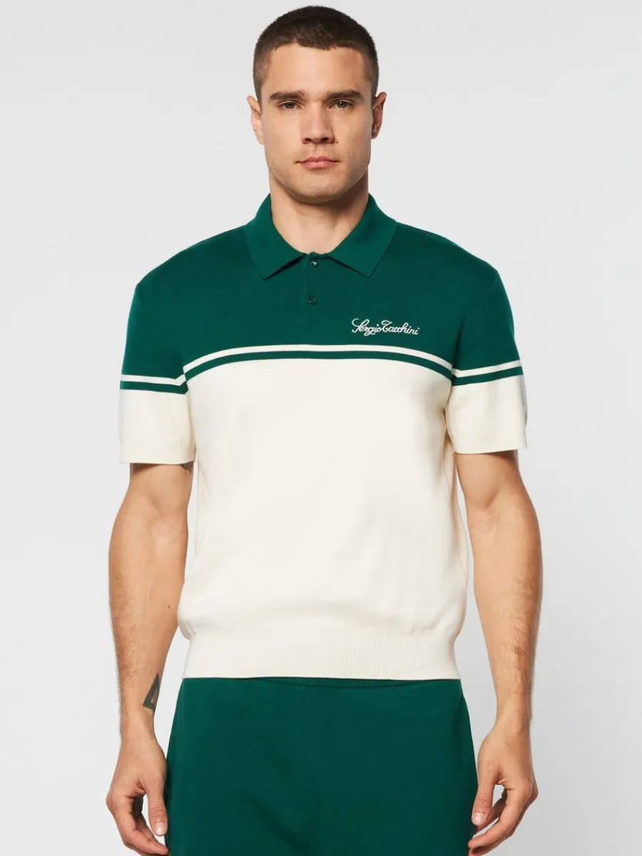 Sergio Tacchini Roselli Knit Polo- Evergreen New