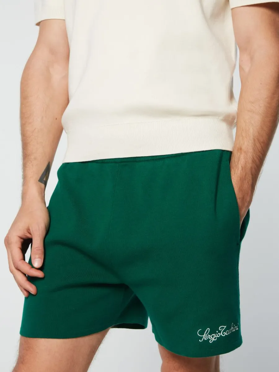 Sergio Tacchini Roselli Knit Polo- Evergreen Outlet