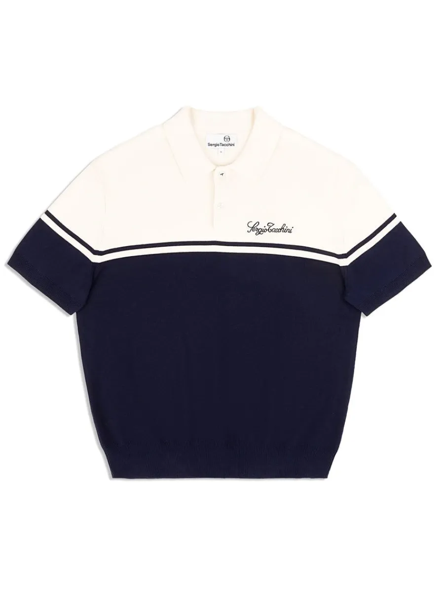 Sergio Tacchini Roselli Knit Polo- Gardenia Discount