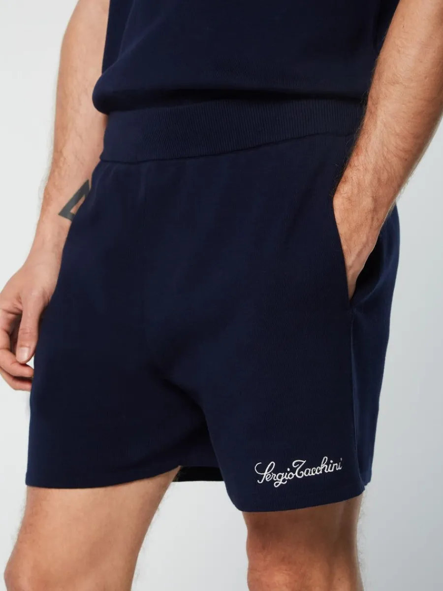 Sergio Tacchini Roselli Knit Short- Maritime Blue Best