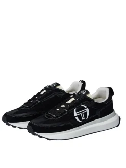 Sergio Tacchini 70'S Racer Sneaker- Raven/ Antique White/ December Sky Hot