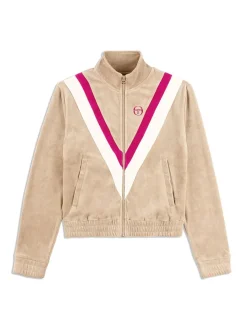 Sergio Tacchini Sara Velour Track Jacket- Humus New