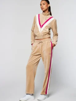 Sergio Tacchini Sara Velour Track Jacket- Humus New