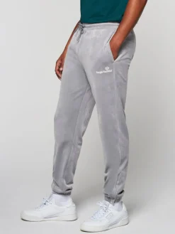 Sergio Tacchini Scopeto Velour Pant- Sleet/ Gardenia Discount