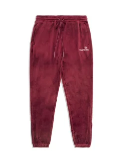 Sergio Tacchini Scopeto Velour Pant-Black Beauty/ Mauve Wine Online