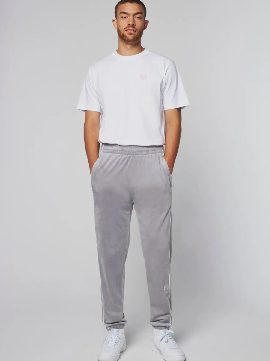 Sergio Tacchini Sovana Velour Track Pant- Sleet Online