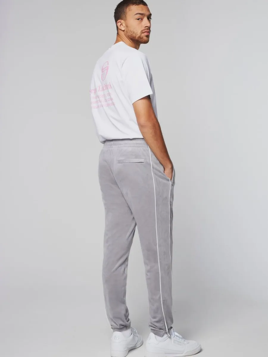 Sergio Tacchini Sovana Velour Track Pant- Sleet Online