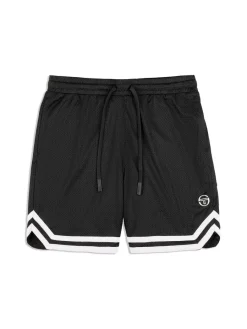 Sergio Tacchini Spazio Banda Mesh Short- Black Beauty Clearance