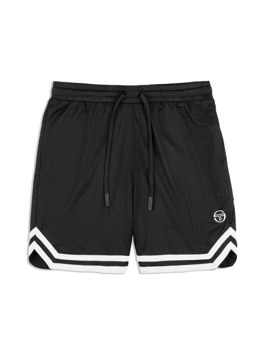 Sergio Tacchini Spazio Banda Mesh Short- Black Beauty Clearance