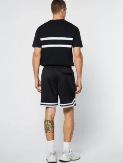 Sergio Tacchini Spazio Banda Mesh Short- Black Beauty Hot