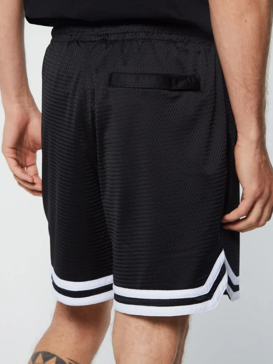 Sergio Tacchini Spazio Banda Mesh Short- Black Beauty Hot