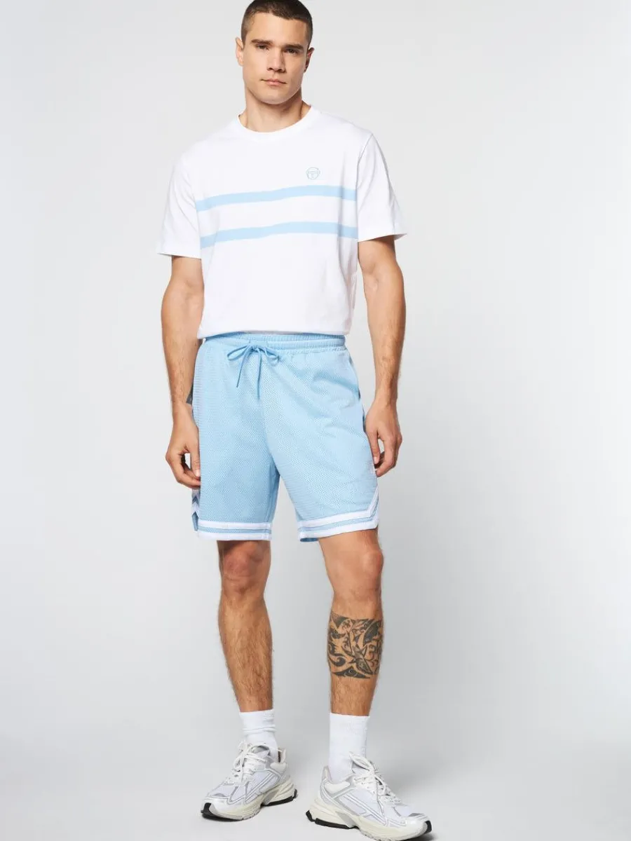 Sergio Tacchini Spazio Banda Mesh Short- Clear Sky New