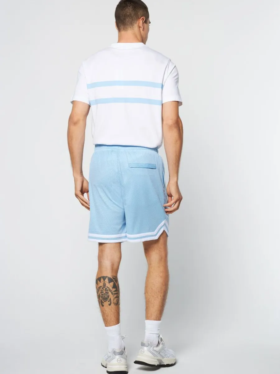 Sergio Tacchini Spazio Banda Mesh Short- Clear Sky New