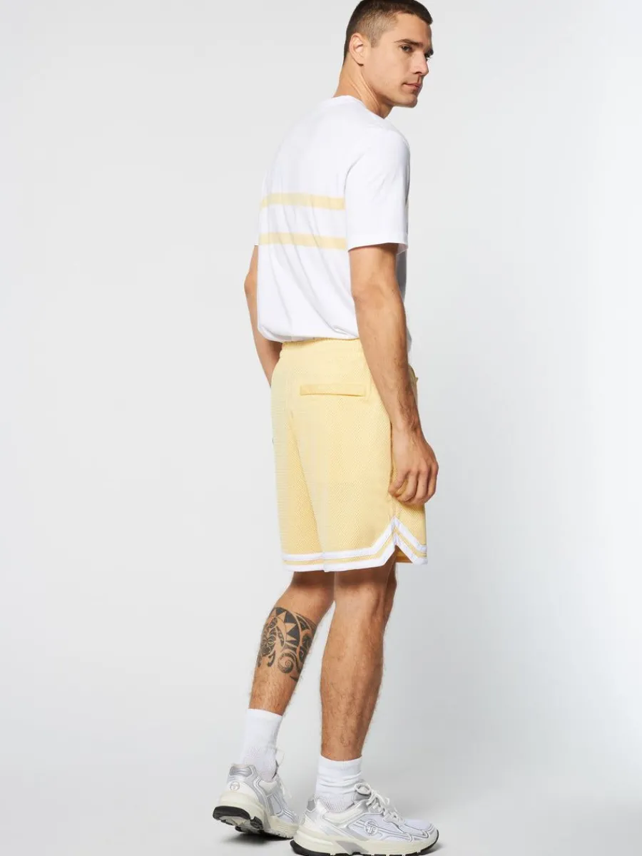 Sergio Tacchini Spazio Banda Mesh Short- Golden Haze Discount