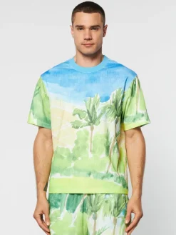 Sergio Tacchini Spazio T-Shirt- Multi Print Discount