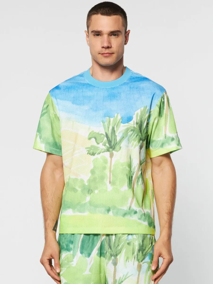 Sergio Tacchini Spazio T-Shirt- Multi Print Discount