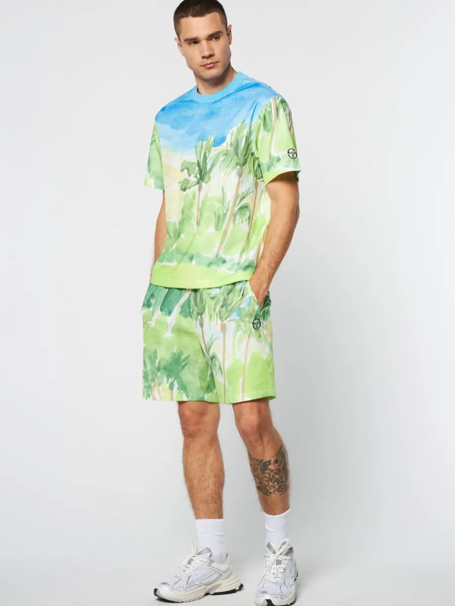 Sergio Tacchini Spazio T-Shirt- Multi Print Discount