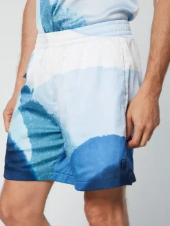 Sergio Tacchini Spiaggia Cabana Short- Maritime Blue/ Multi Discount