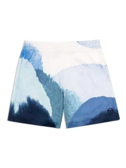 Sergio Tacchini Spiaggia Cabana Short- Maritime Blue/ Multi Clearance