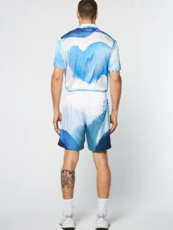 Sergio Tacchini Spiaggia Cabana Short- Maritime Blue/ Multi Clearance