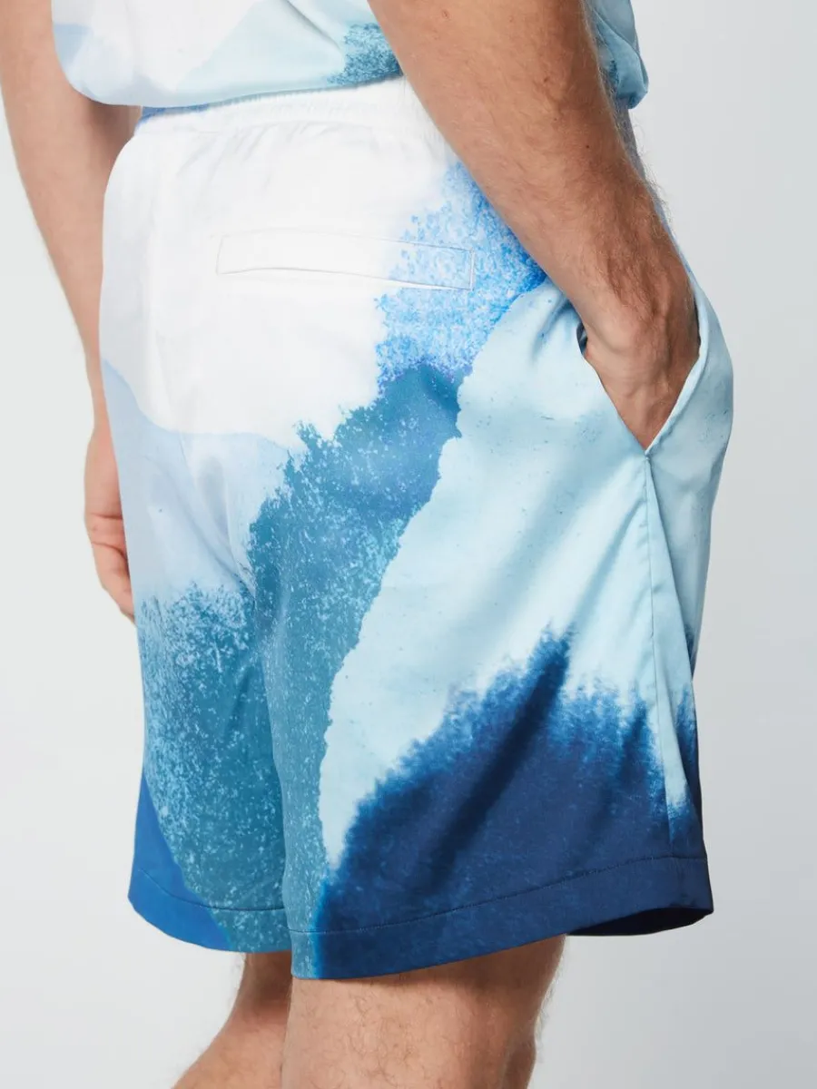 Sergio Tacchini Spiaggia Cabana Short- Maritime Blue/ Multi Clearance