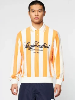 Sergio Tacchini Sponda Polo- Gardenia/ Tangerine Discount